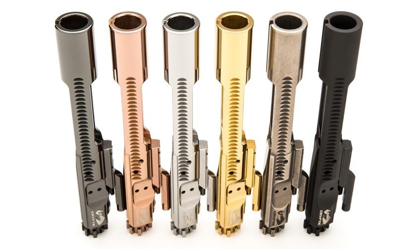 Assorted coated BCG Cryptic Coatings