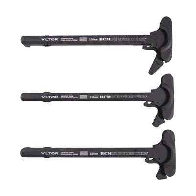 Bravo Company BCM Gunfighter Charging Handles Large (top), medium (middle), and small (bottom) latch sizes