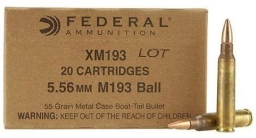 Federal 55gn 5.56mm M193 Ball