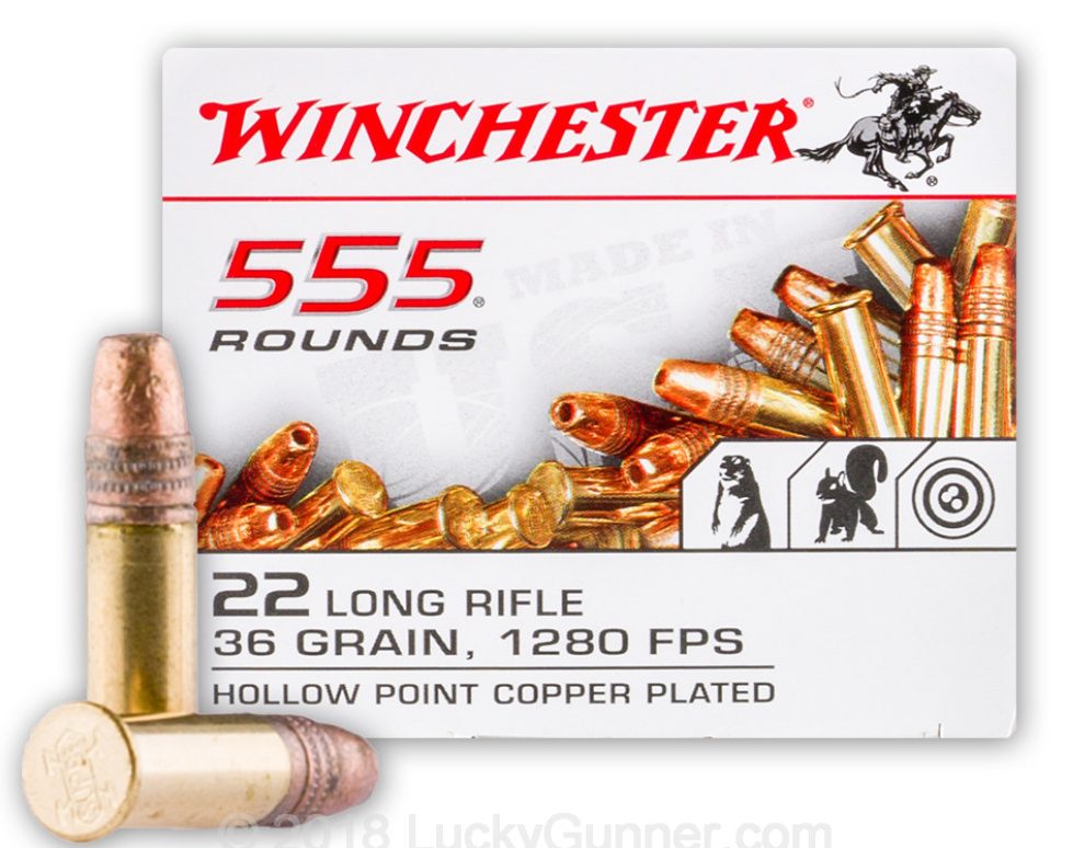 Winchester 36gn .22LR - 555 Rounds