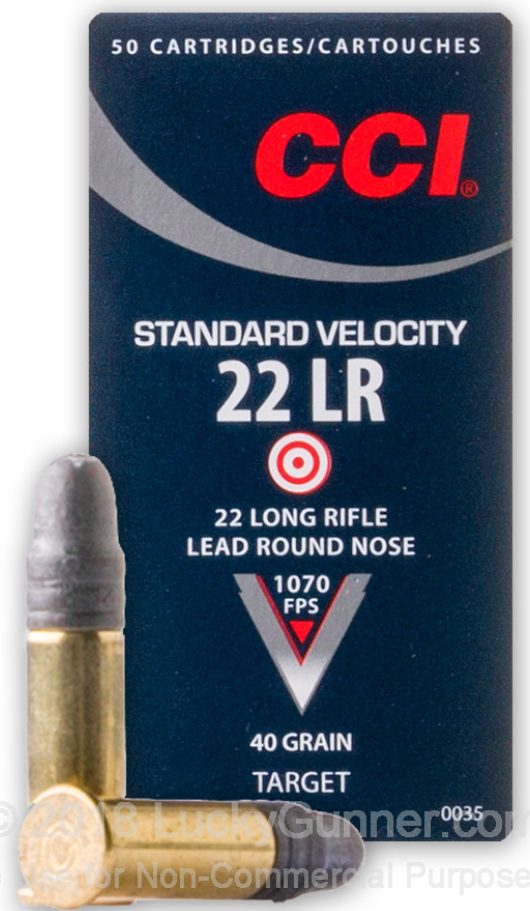 CCI Standard Velocity 40gn .22LR - 50 Rounds