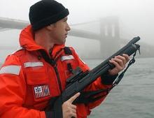 US Coast Guard holding M870