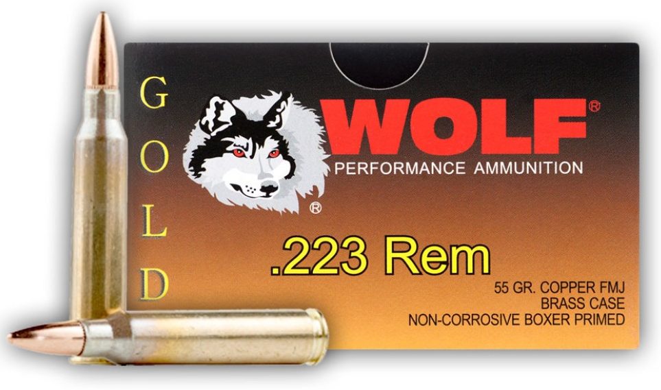 Wolf Gold 55gr .223 FMJ