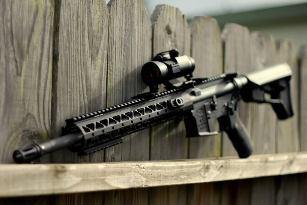 AR-15 with a free float handguard