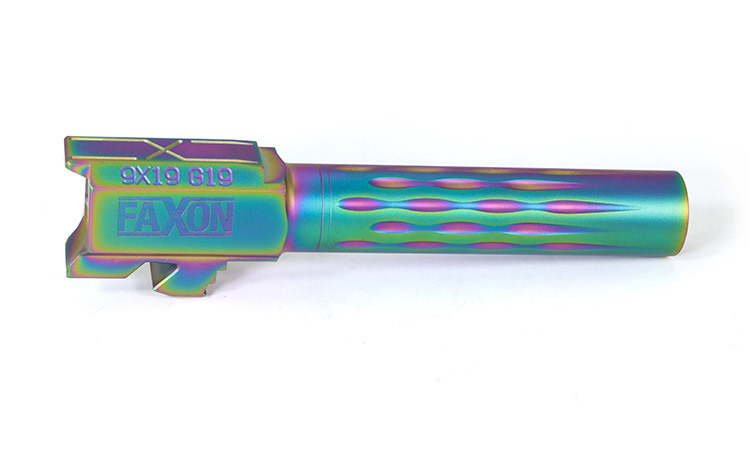 Faxon 9x19 Rainbow Chameleon Barrel