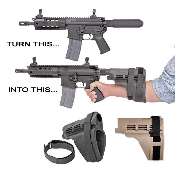 AR Pistol Brace Diagram