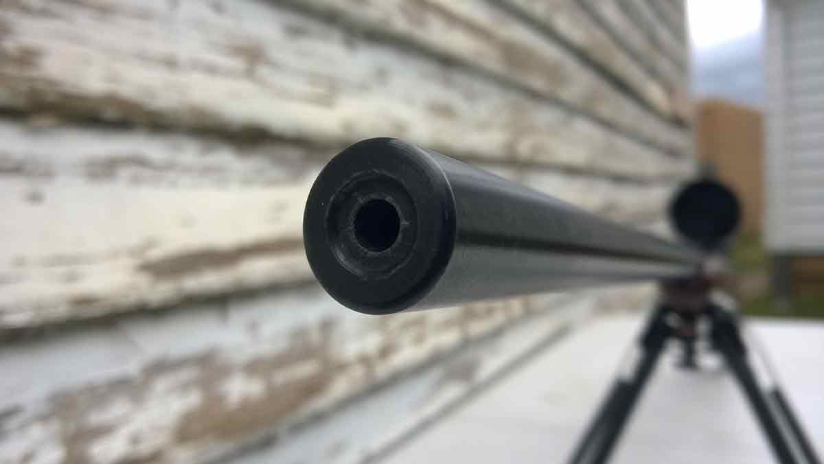 Rifle Barrel Muzzle View