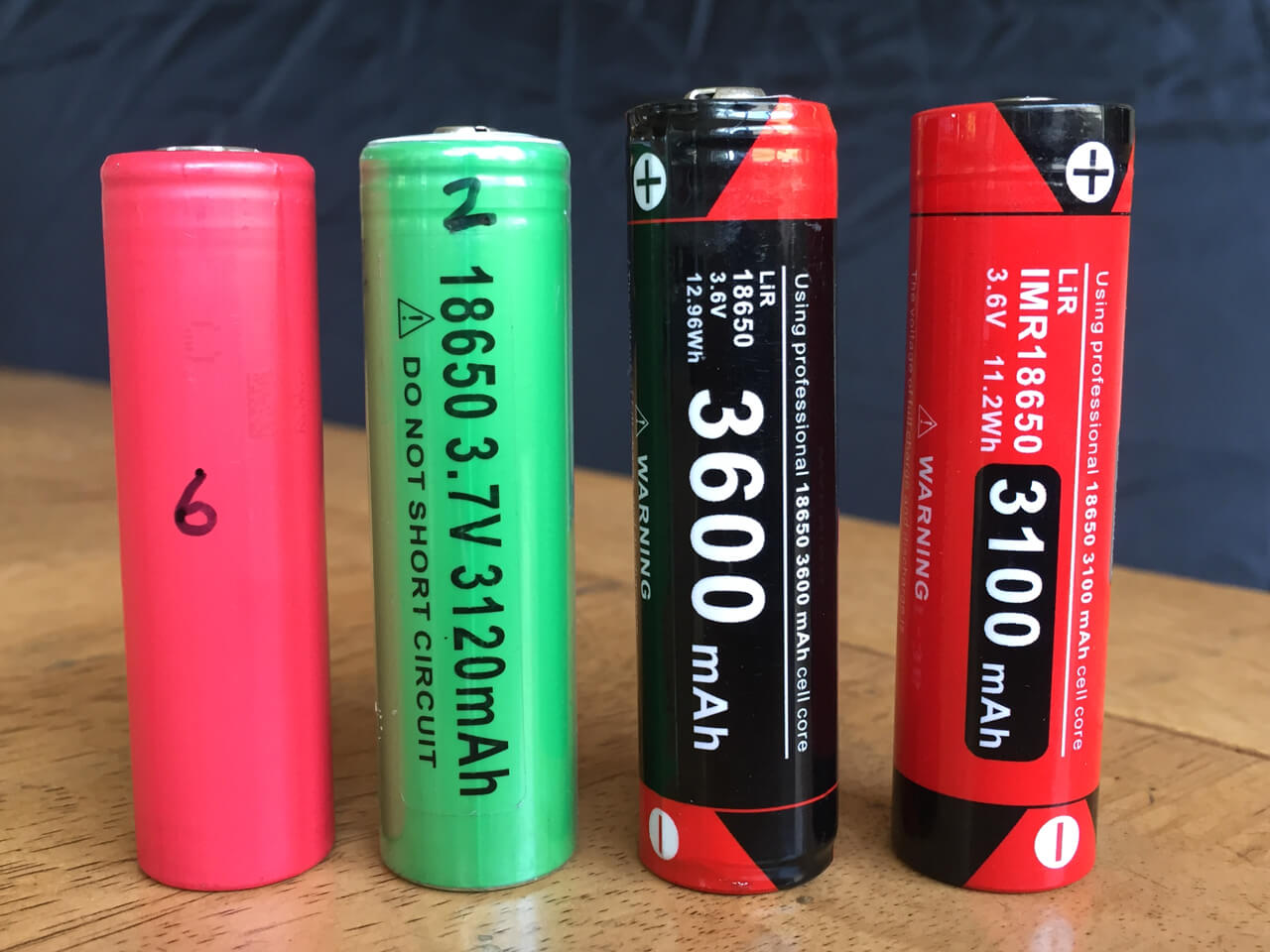 Batterie rechargeable 18650 3.6V 3100 mAh - OUT TAC