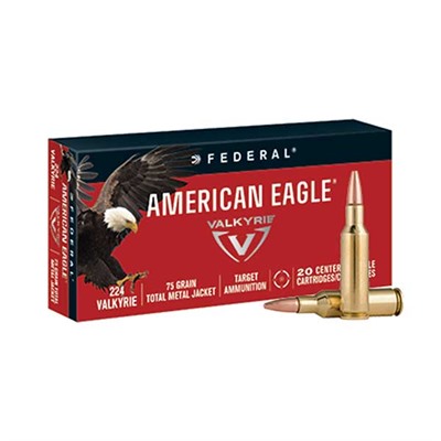 Federal Premium 75gr American Eagle Total Metal Jacket .224 Valkyrie Ammo