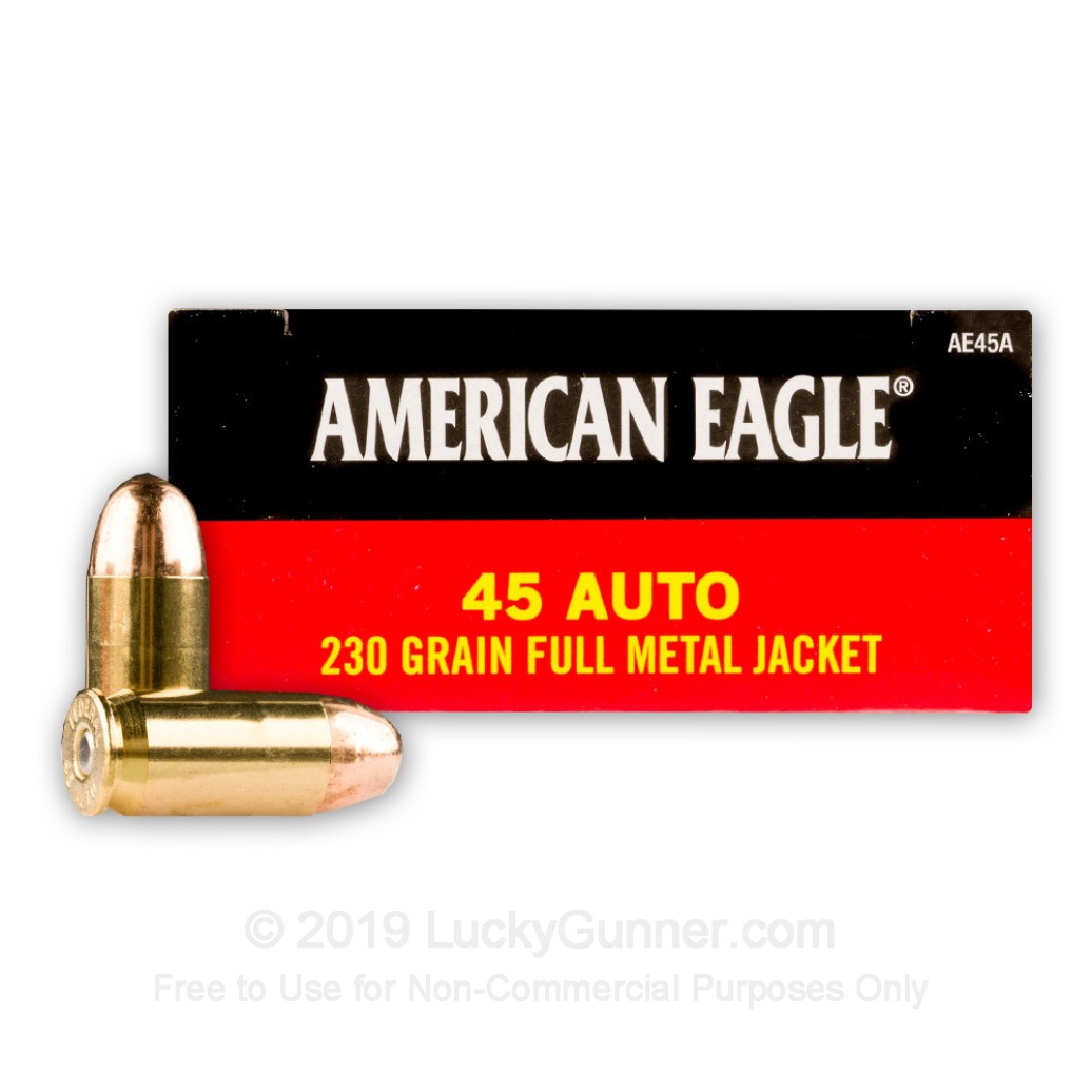 Federal Premium 230 gr .45 Auto American Eagle.