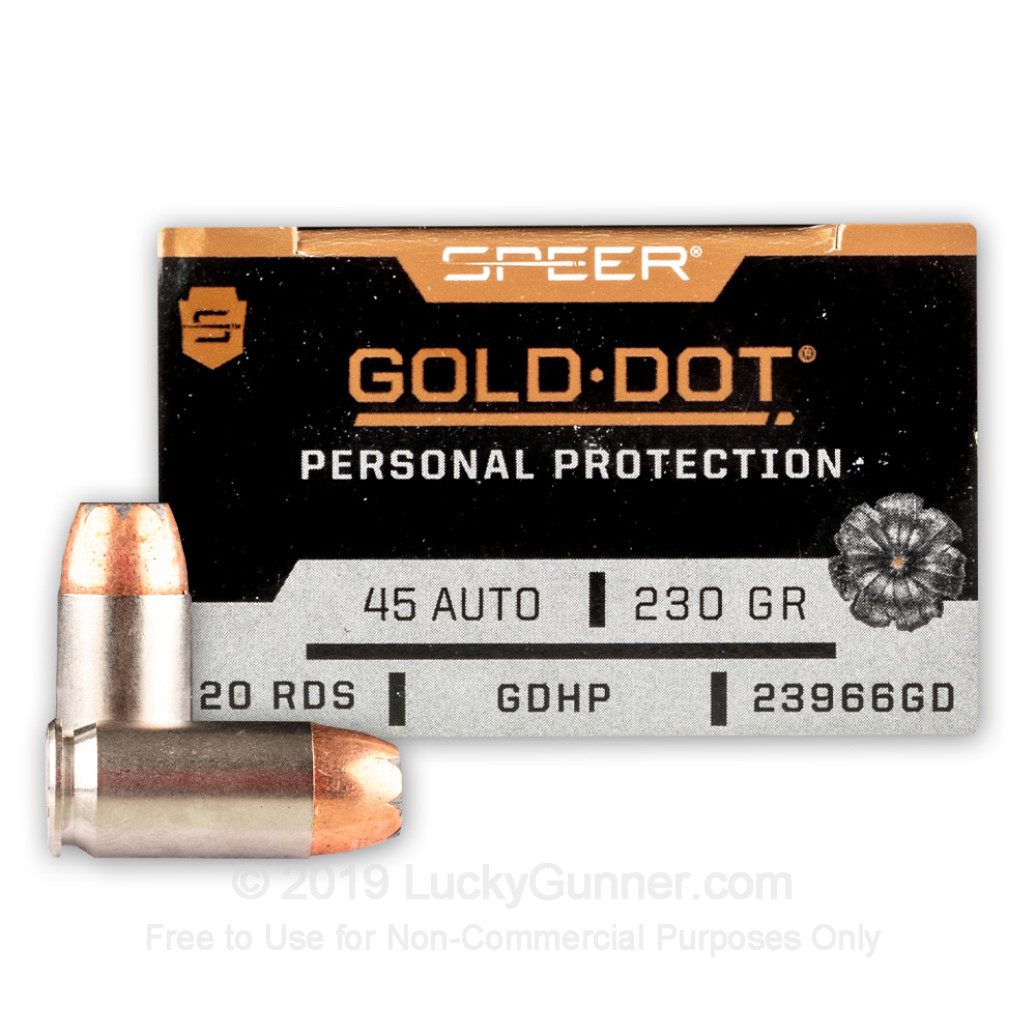 Speer Gold Dot 230 gr .45 ACP