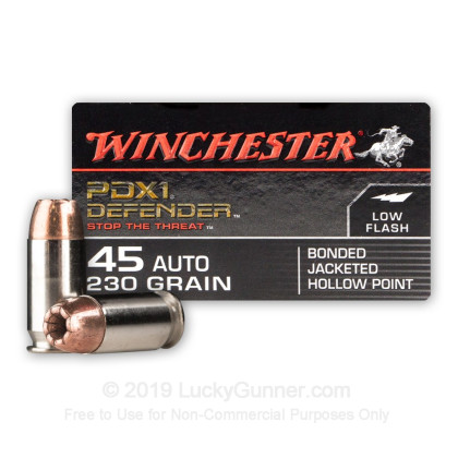 Winchester Supreme Elite PDX-1 230 gr .45 ACP