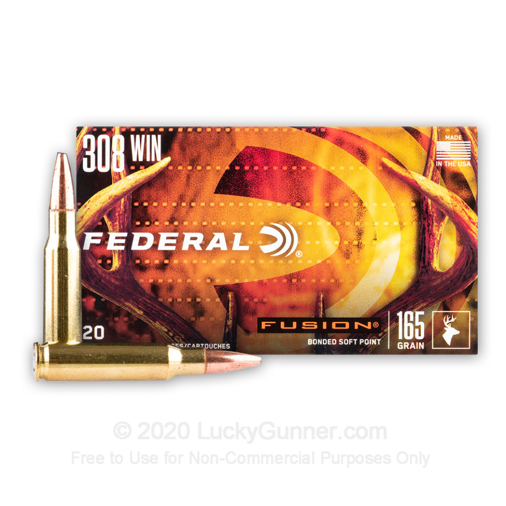 Federal Fusion, 165 gr .308