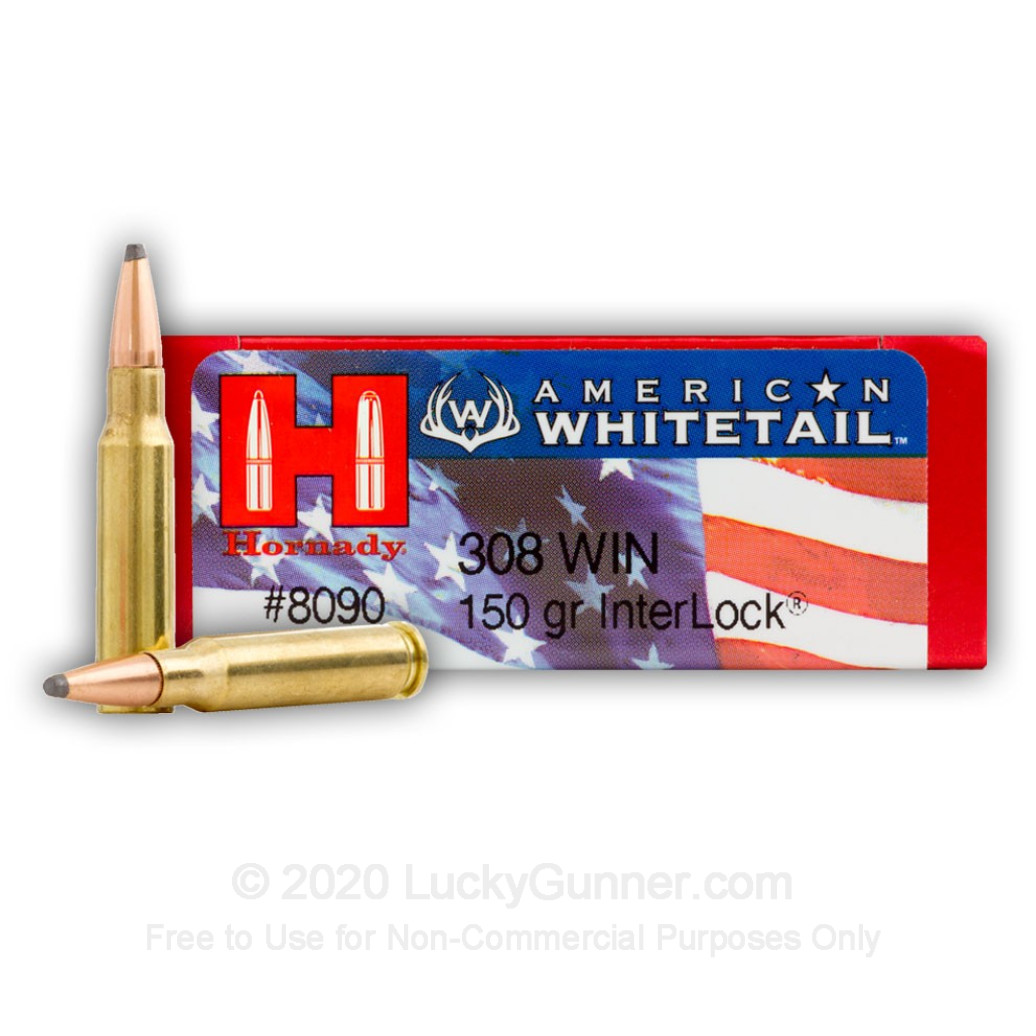 Hornady 150 gr InterLock SP American Whitetail .308