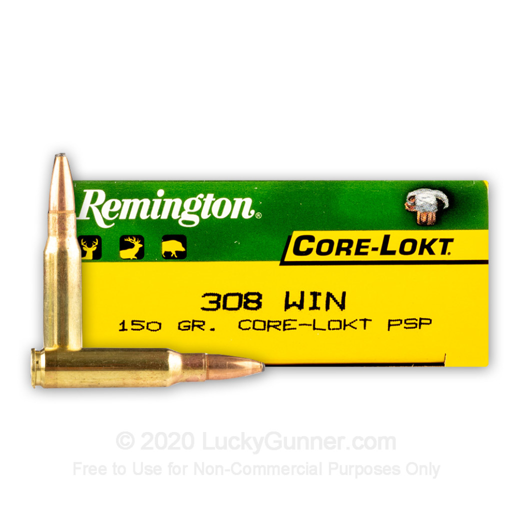 Remington Core Lokt 150gr PSP .308