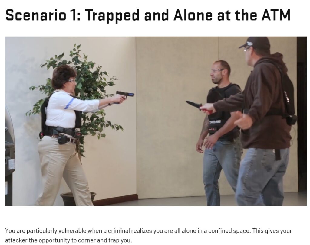 Trainees thrown into everyday scenarios.; Source: usconcealedcarry.com