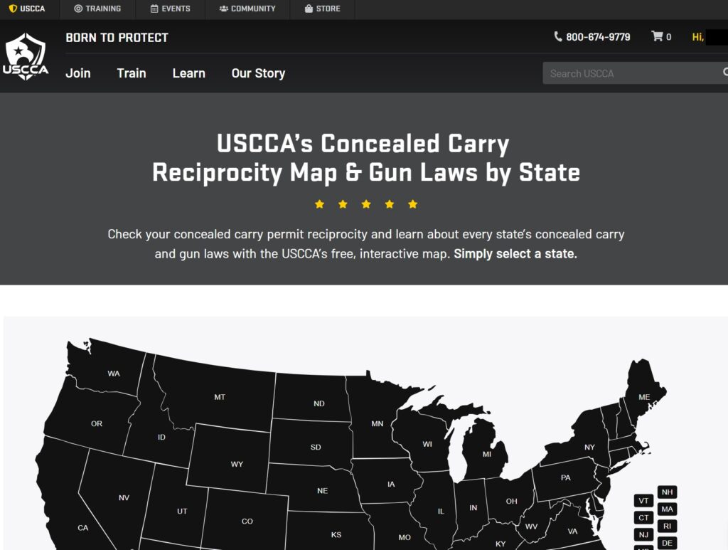 State gun laws and CCW guides.; source: usconcealedcarry.com